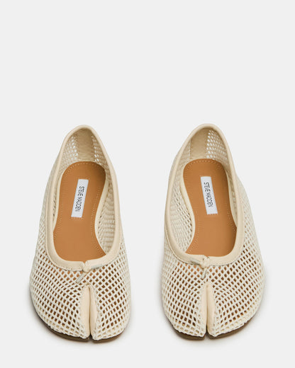 CALICO Bone Mesh Split Toe Tabi Women's Ballet Flat Steve Madden BONE