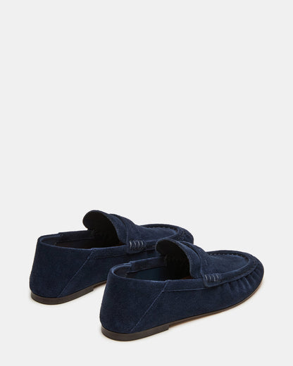 ROGER Navy Suede Slip-On Women's Loafer Steve Madden NAVY SUEDE