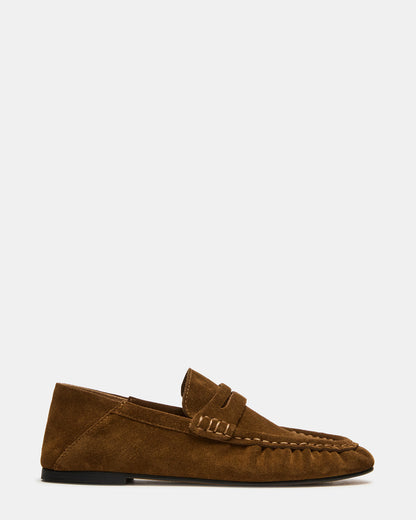 ROGER Taupe Suede Slip-On Women's Loafer Steve Madden TAUPE SUEDE