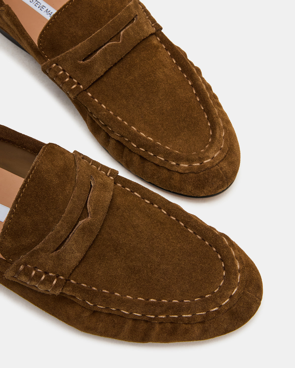 ROGER Taupe Suede Slip-On Women's Loafer Steve Madden TAUPE SUEDE