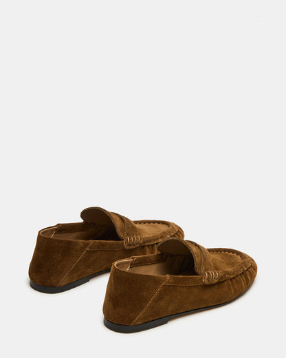 ROGER Taupe Suede Slip-On Women's Loafer Steve Madden TAUPE SUEDE