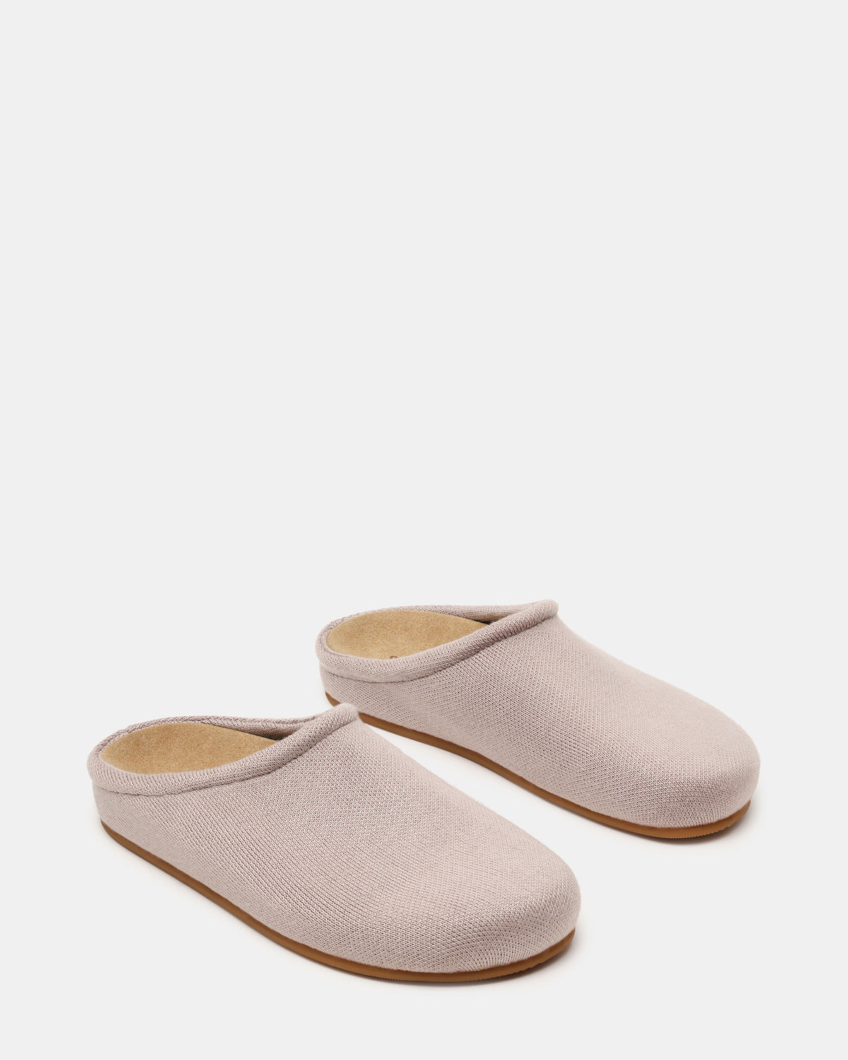 FERN Knit Taupe Mule Slip-On Round-Toe Women's Flat Steve Madden TAUPE