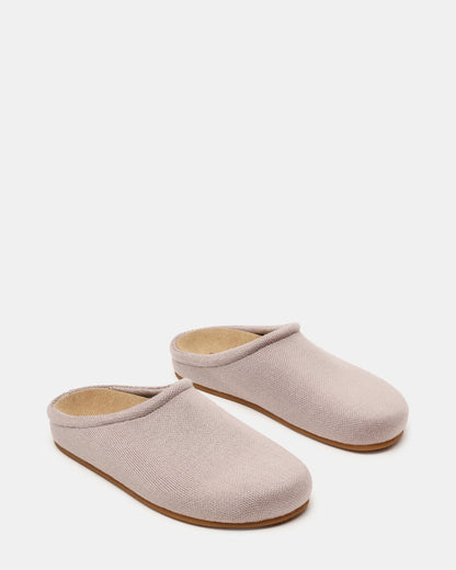 FERN Knit Taupe Mule Slip-On Round-Toe Women's Flat Steve Madden TAUPE