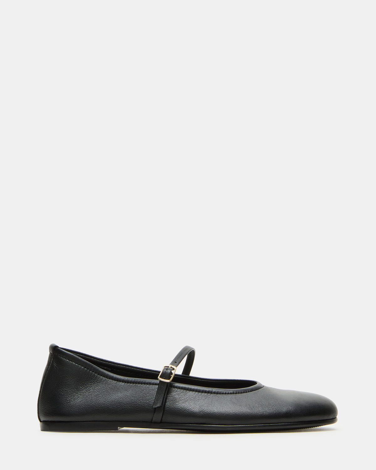 BESETTE Black Leather Mary Jane Ballet Women's Flat Steve Madden BLACK LEATHER