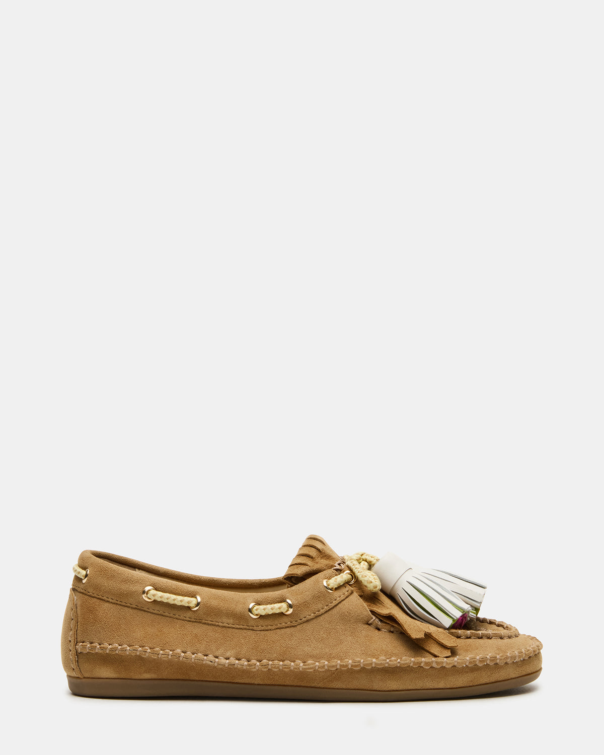 ABNER Chestnut Suede Flat Boat Women's Loafer Steve Madden CHESTNUT SUEDE