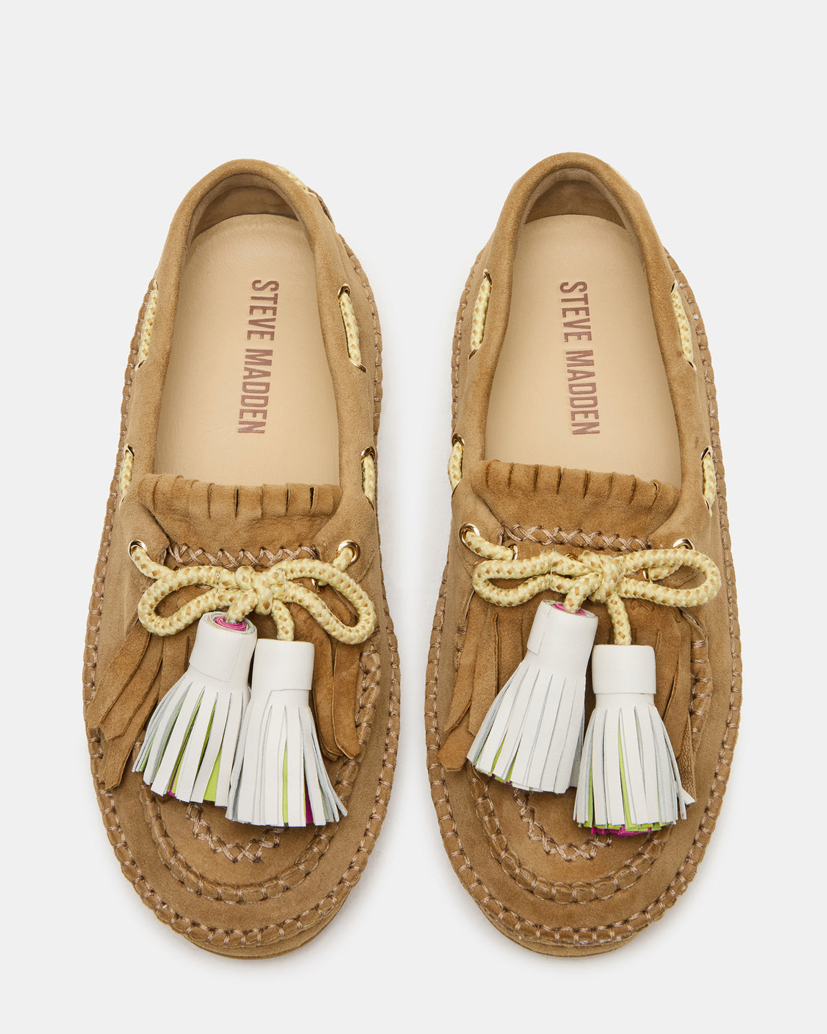 ABNER Chestnut Suede Flat Boat Women's Loafer Steve Madden CHESTNUT SUEDE