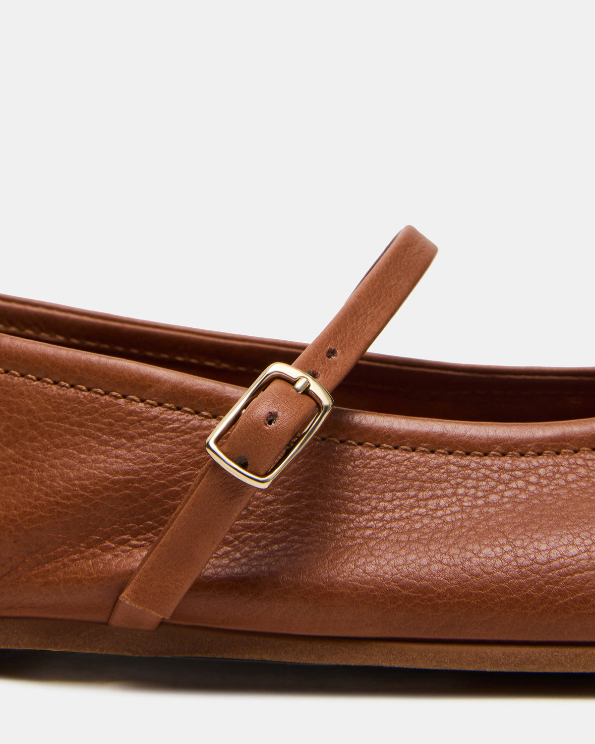 BESETTE Tan Leather Mary Jane Ballet Women's Flat Steve Madden TAN LEATHER