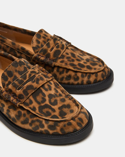 MADISON Leopard Suede Women's Penny Loafer Steve Madden LEOPARD SUEDE