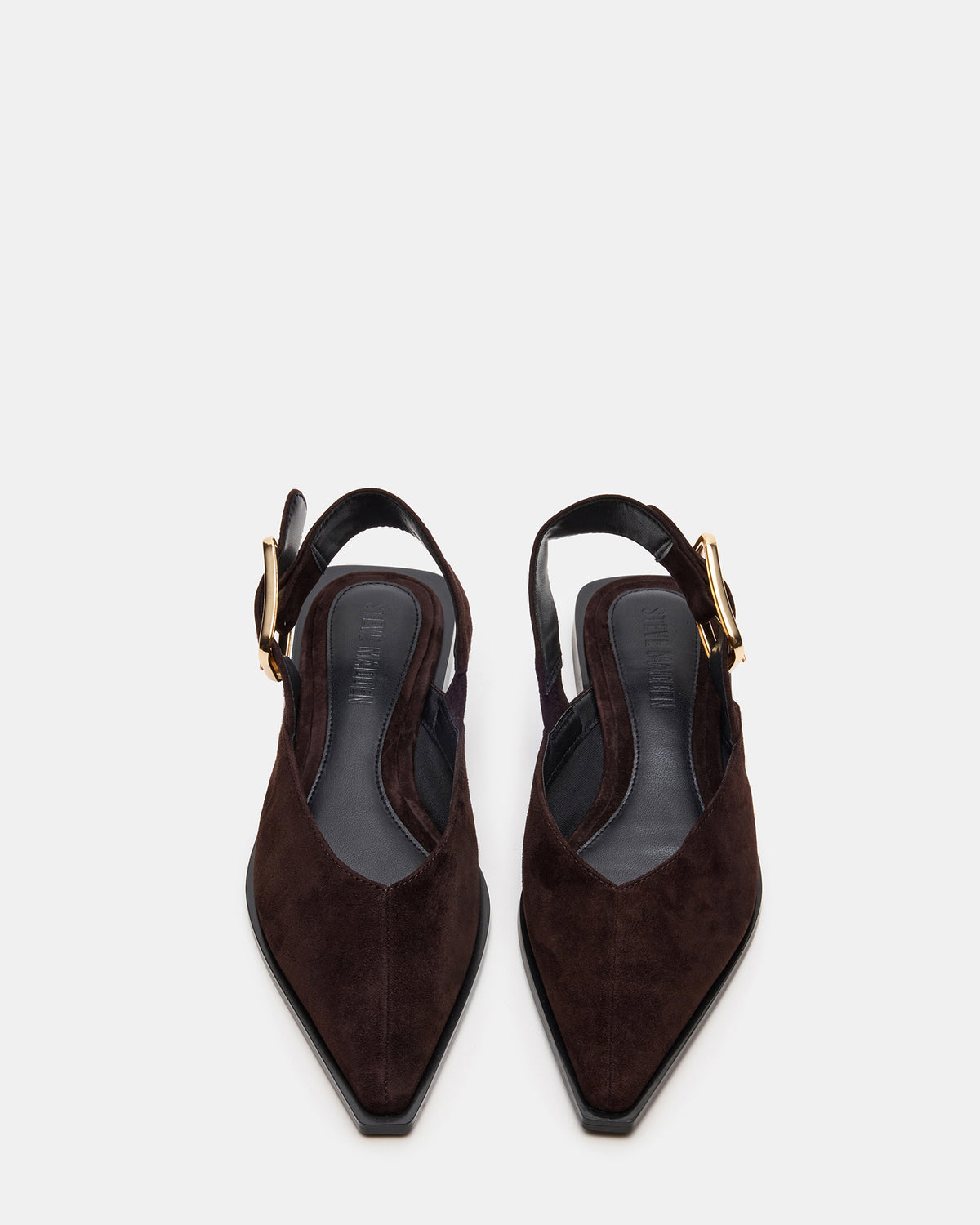 SHAY Brown Suede Pointed-Toe Slingback Ballet Women's Flat Steve Madden BROWN SUEDE