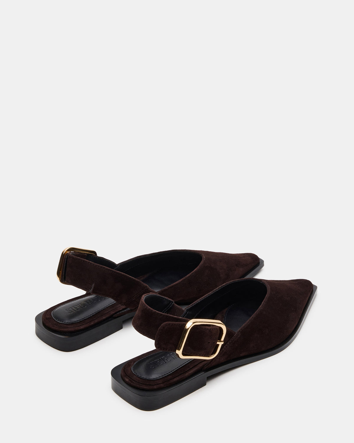SHAY Brown Suede Pointed-Toe Slingback Ballet Women's Flat Steve Madden BROWN SUEDE