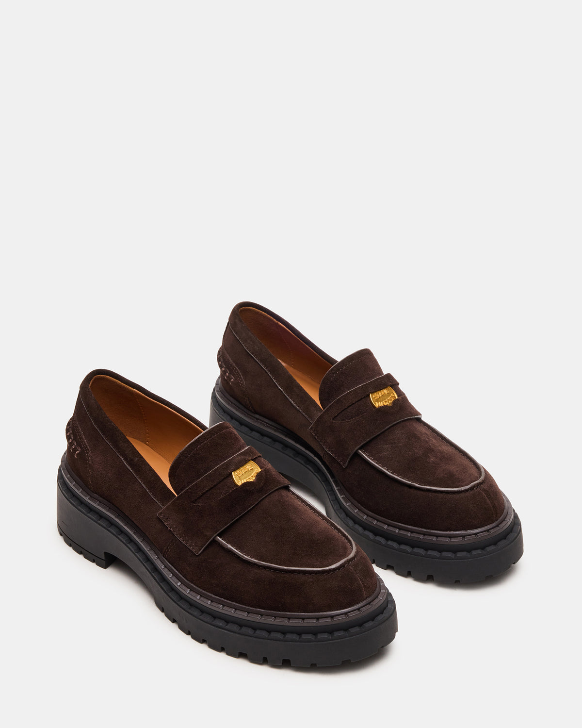 RAFTUS Brown Suede Platform Lug Women's Loafer Steve Madden BROWN SUEDE