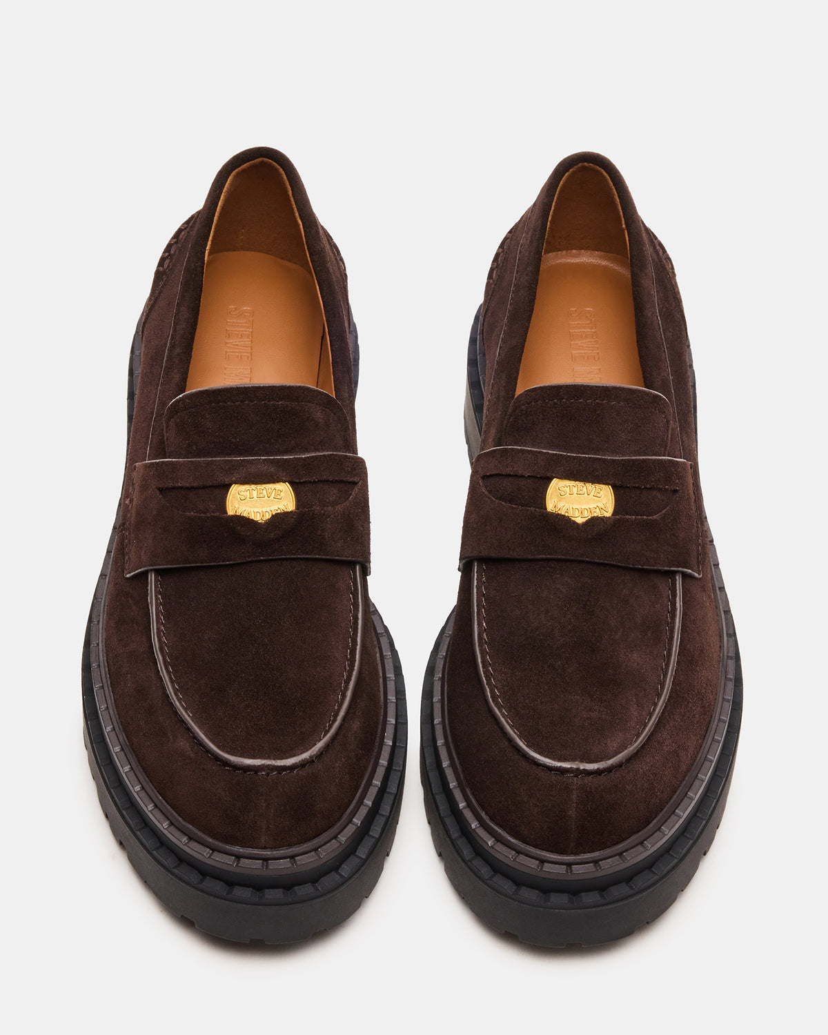 RAFTUS Brown Suede Platform Lug Women's Loafer Steve Madden BROWN SUEDE