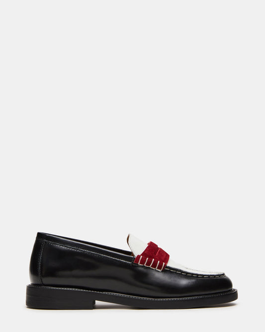 MADISON Black/Red Women's Penny Loafer