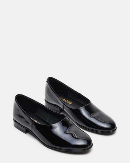 RANDALL Black Patent Ballet Women's Flat Steve Madden BLACK PATENT