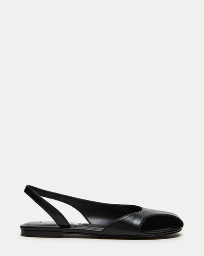 ZEST Black Slingback Cut-Out Round-Toe Women's Flat Steve Madden BLACK