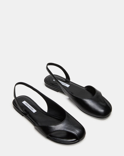 ZEST Black Slingback Cut-Out Round-Toe Women's Flat Steve Madden BLACK