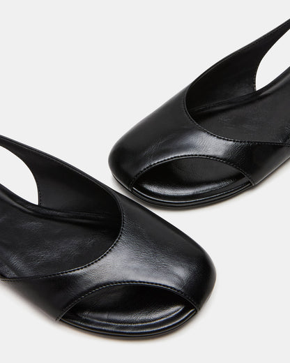 ZEST Black Slingback Cut-Out Round-Toe Women's Flat Steve Madden BLACK