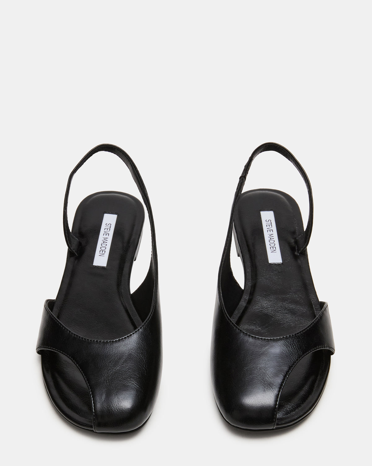 ZEST Black Slingback Cut-Out Round-Toe Women's Flat Steve Madden BLACK