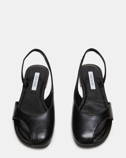 ZEST Black Slingback Cut-Out Round-Toe Women's Flat Steve Madden BLACK