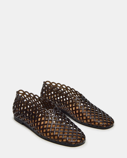 GROVE Black Square-Toe Jelly Women's Flat Steve Madden BLACK
