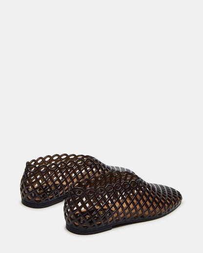 GROVE Black Square-Toe Jelly Women's Flat Steve Madden BLACK