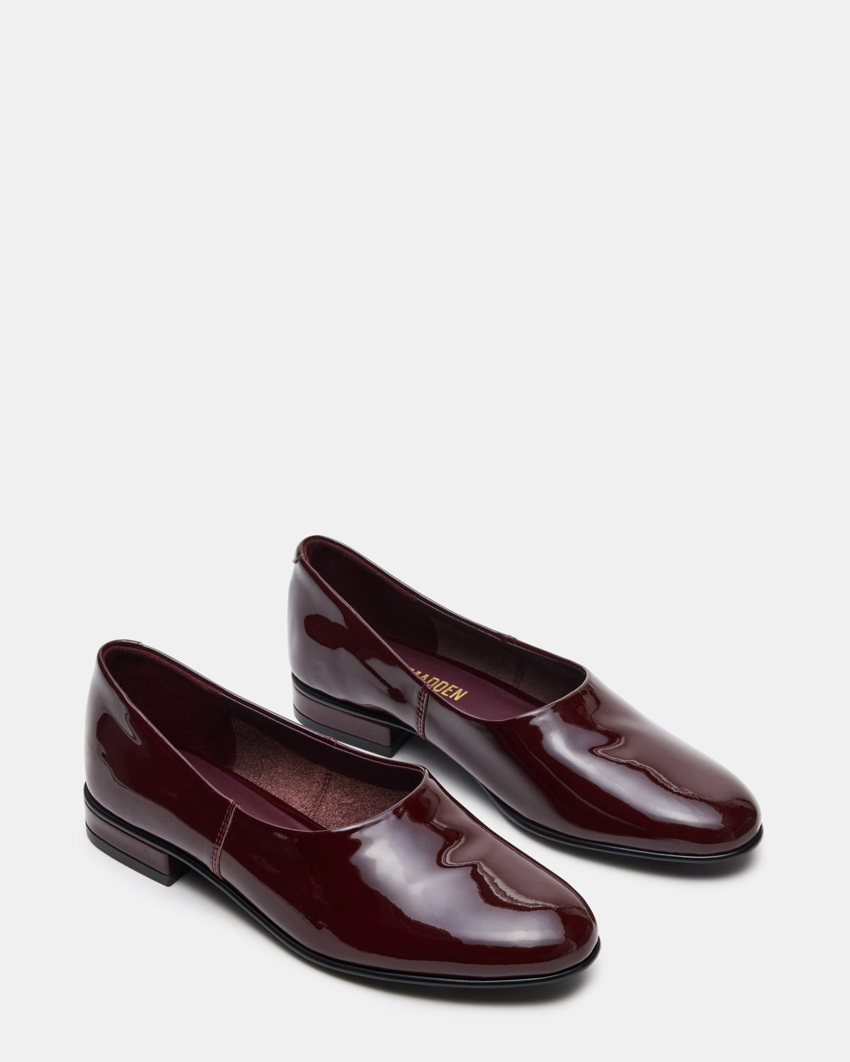 RANDALL Burgundy Patent Ballet Women's Flat Steve Madden BURGUNDY PATENT