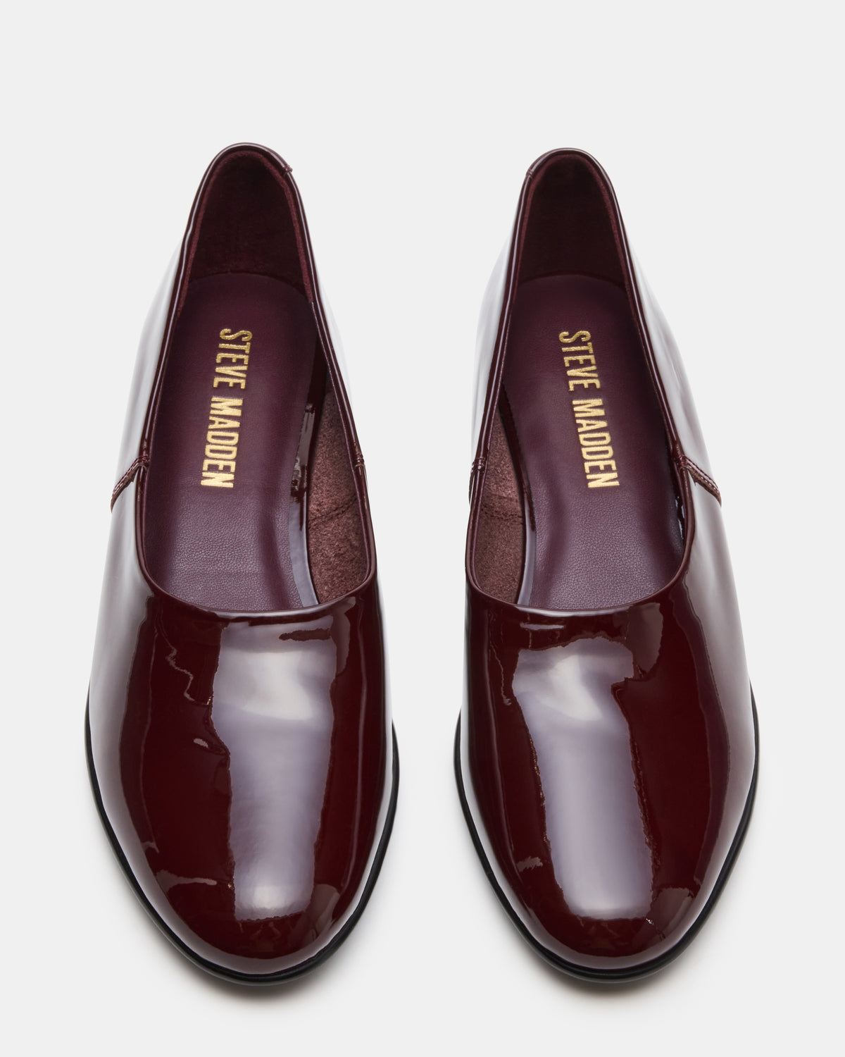 RANDALL Burgundy Patent Ballet Women's Flat Steve Madden BURGUNDY PATENT