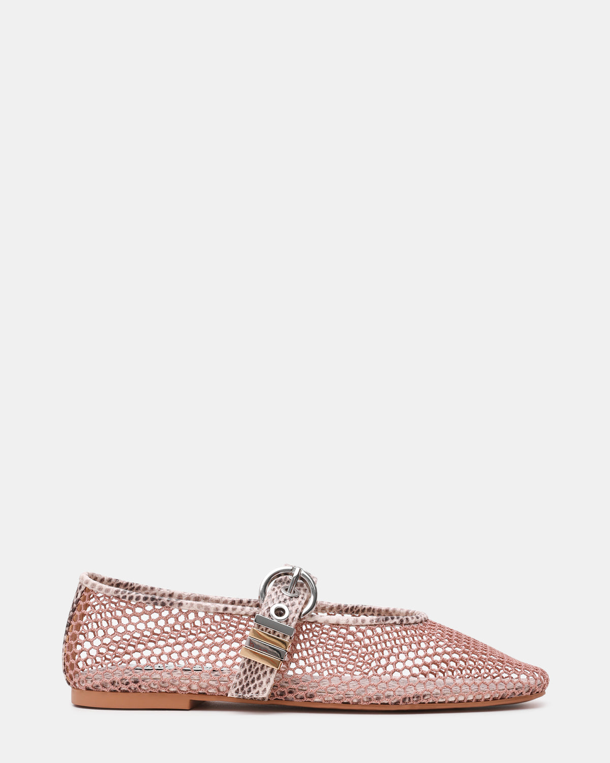 LUCIA Blush Multi Mesh Mary Jane Ballet Women's Flat Steve Madden BLUSH MULTI