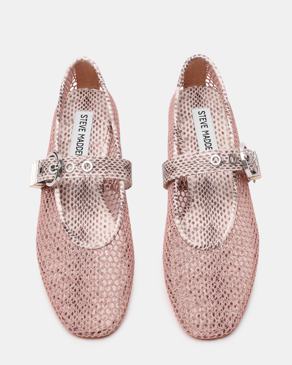 LUCIA Blush Multi Mesh Mary Jane Ballet Women's Flat Steve Madden BLUSH MULTI