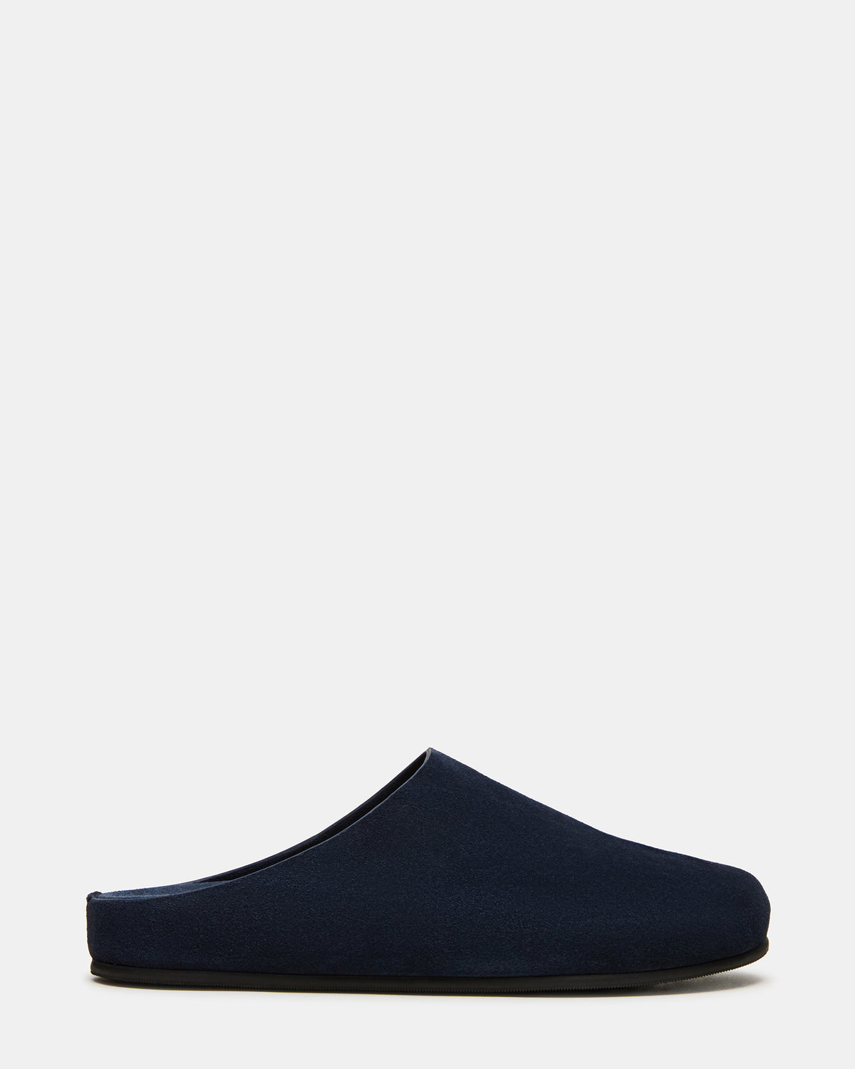 FERN Navy Suede Mule Slip-On Round-Toe Women's Flat Steve Madden NAVY SUEDE