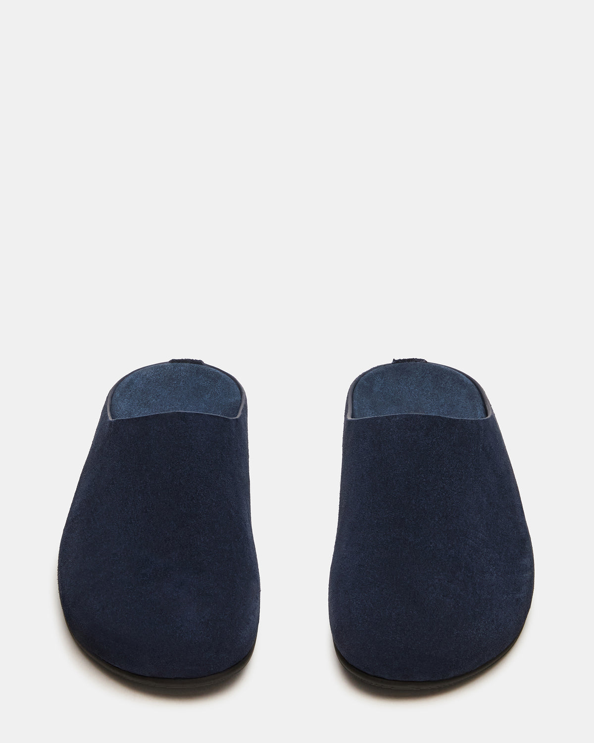 FERN Navy Suede Mule Slip-On Round-Toe Women's Flat Steve Madden NAVY SUEDE