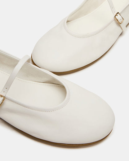 BESETTE Bone Leather Mary Jane Ballet Women's Flat Steve Madden BONE LEATHER