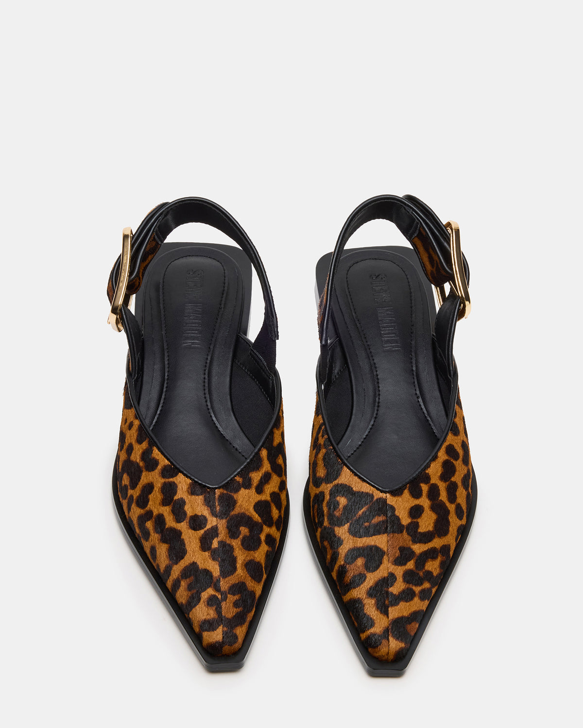 SHAY Leopard Pointed-Toe Slingback Ballet Women's Flat Steve Madden LEOPARD