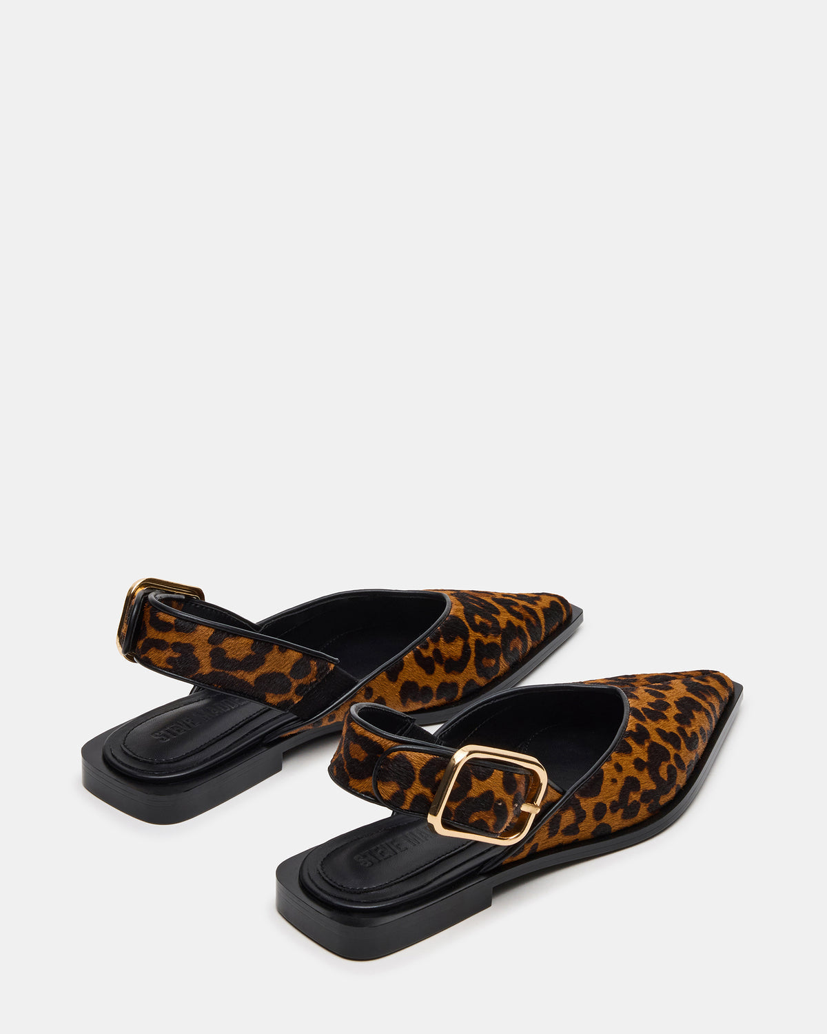 SHAY Leopard Pointed-Toe Slingback Ballet Women's Flat Steve Madden LEOPARD