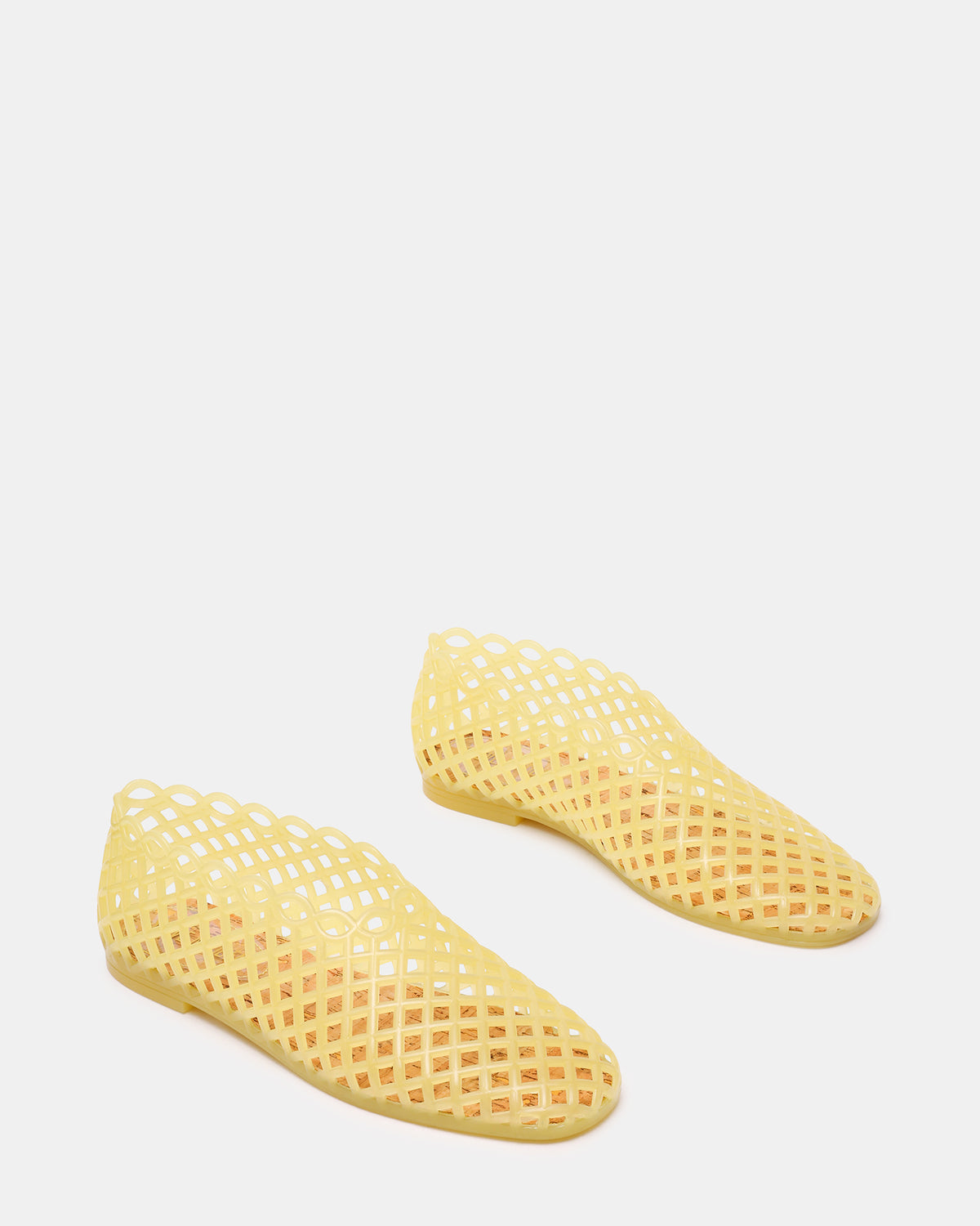 GROVE Butter Yellow Square-Toe Jelly Women's Flat Steve Madden BUTTER YELLOW