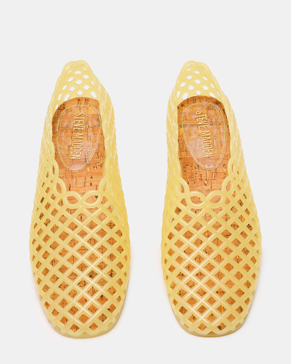 GROVE Butter Yellow Square-Toe Jelly Women's Flat Steve Madden BUTTER YELLOW