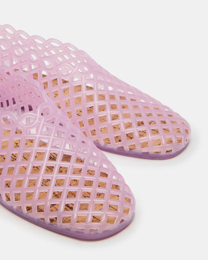 GROVE Pink Square-Toe Jelly Women's Flat Steve Madden PINK