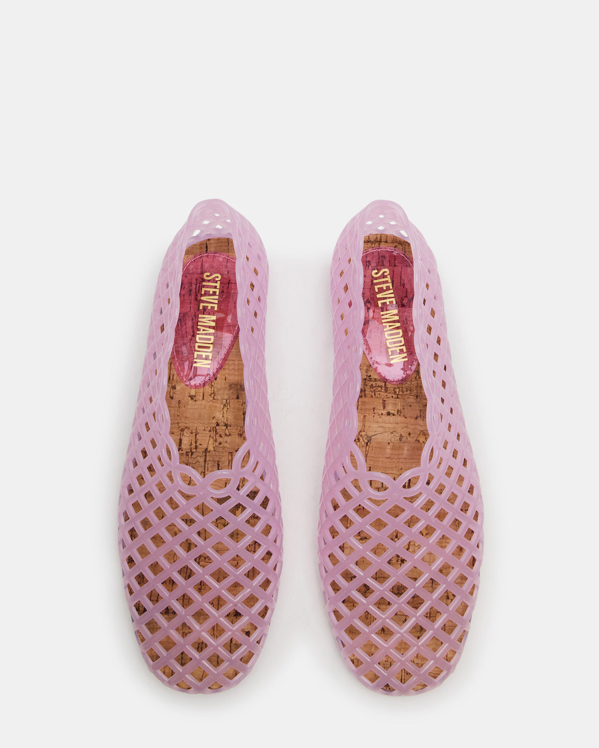 GROVE Pink Square-Toe Jelly Women's Flat Steve Madden PINK