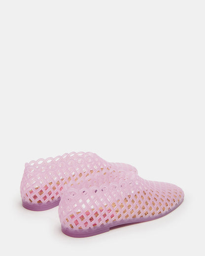 GROVE Pink Square-Toe Jelly Women's Flat Steve Madden PINK
