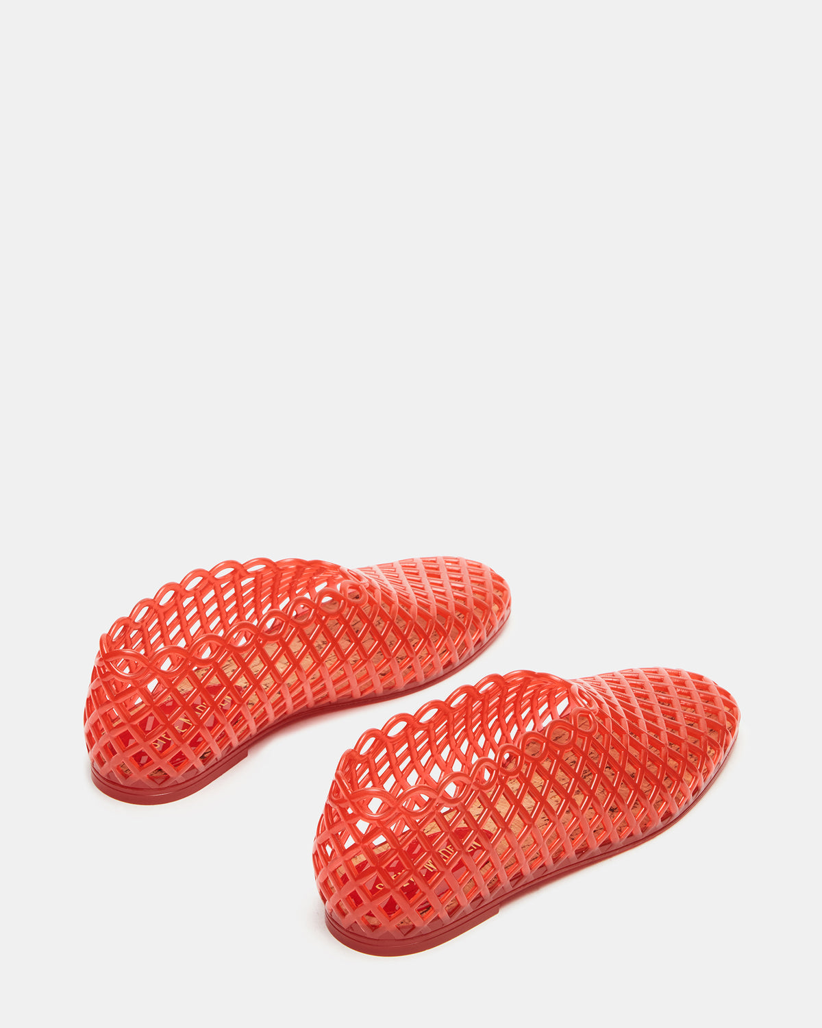 GROVE Red Square-Toe Jelly Women's Flat Steve Madden RED
