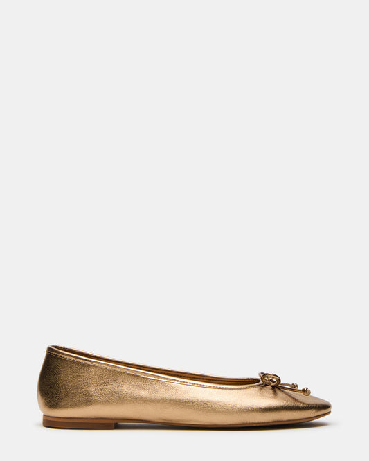 VIXEN Gold Women's Ballet Flats Steve Madden GOLD