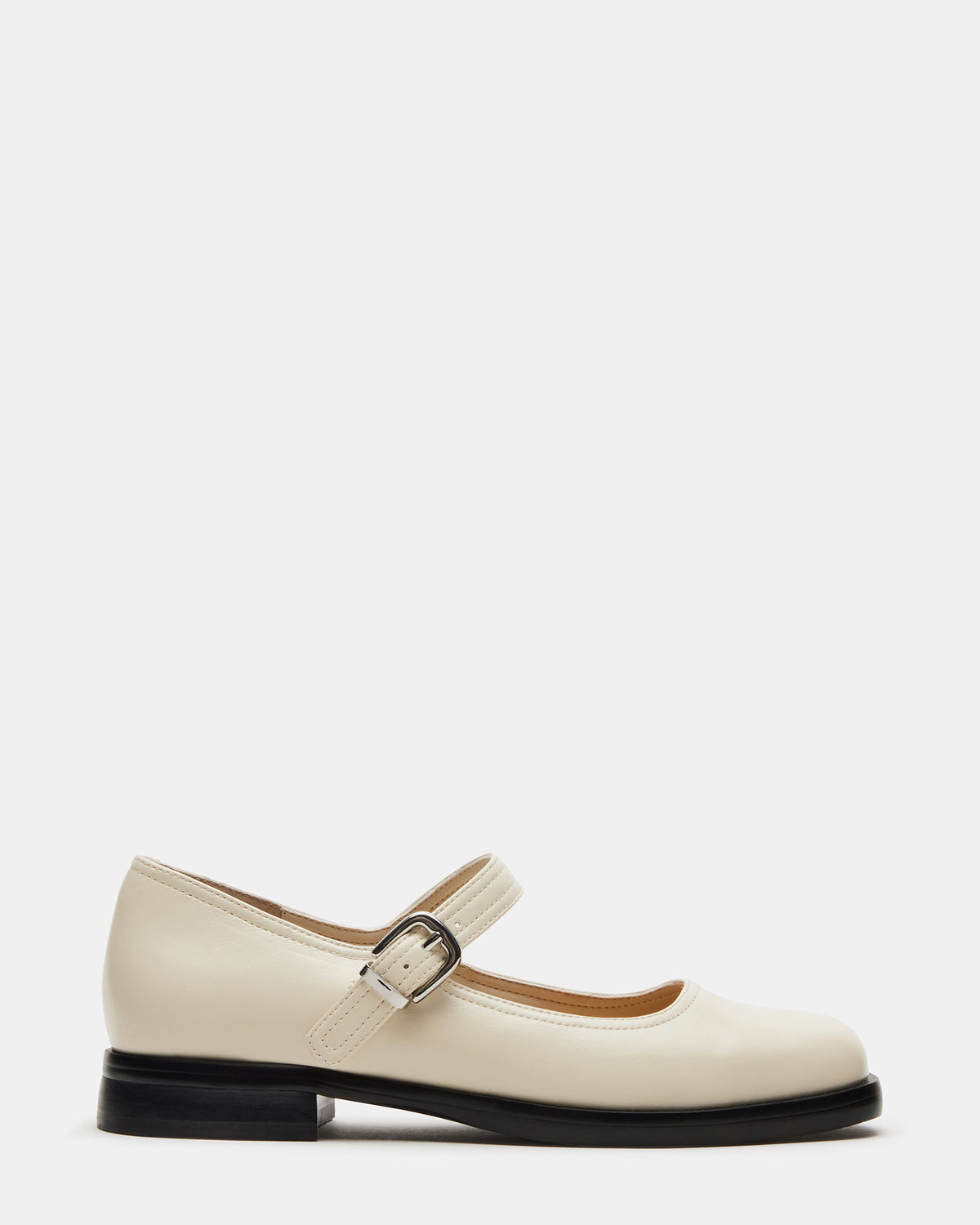 DELANCY Bone Leather Women's Mary Jane Flats Steve Madden BONE LEATHER