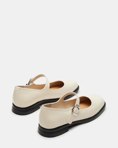 DELANCY Bone Leather Women's Mary Jane Flats Steve Madden BONE LEATHER