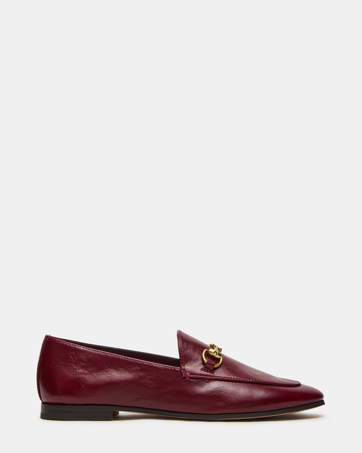GRAFTON Wine Leather Women's Loafer Steve Madden WINE LEATHER