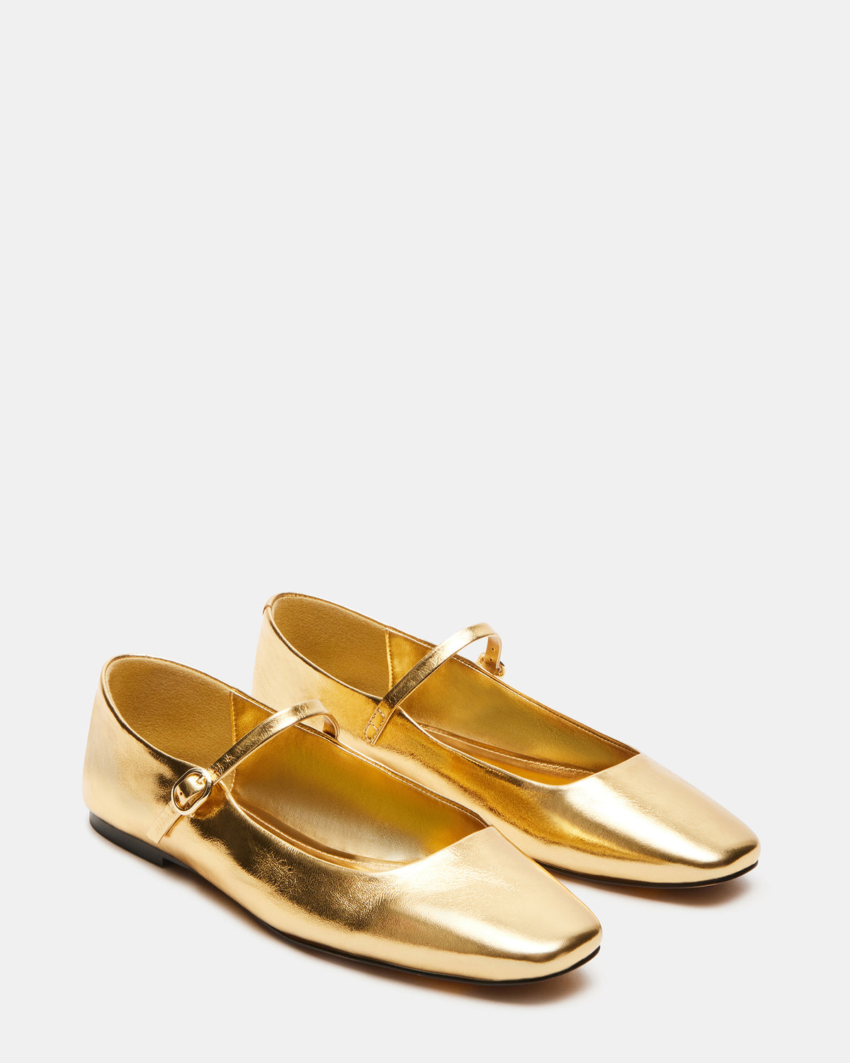 MAPLE Gold Leather Women's Mary Jane Ballet Flat Steve Madden GOLD LEATHER