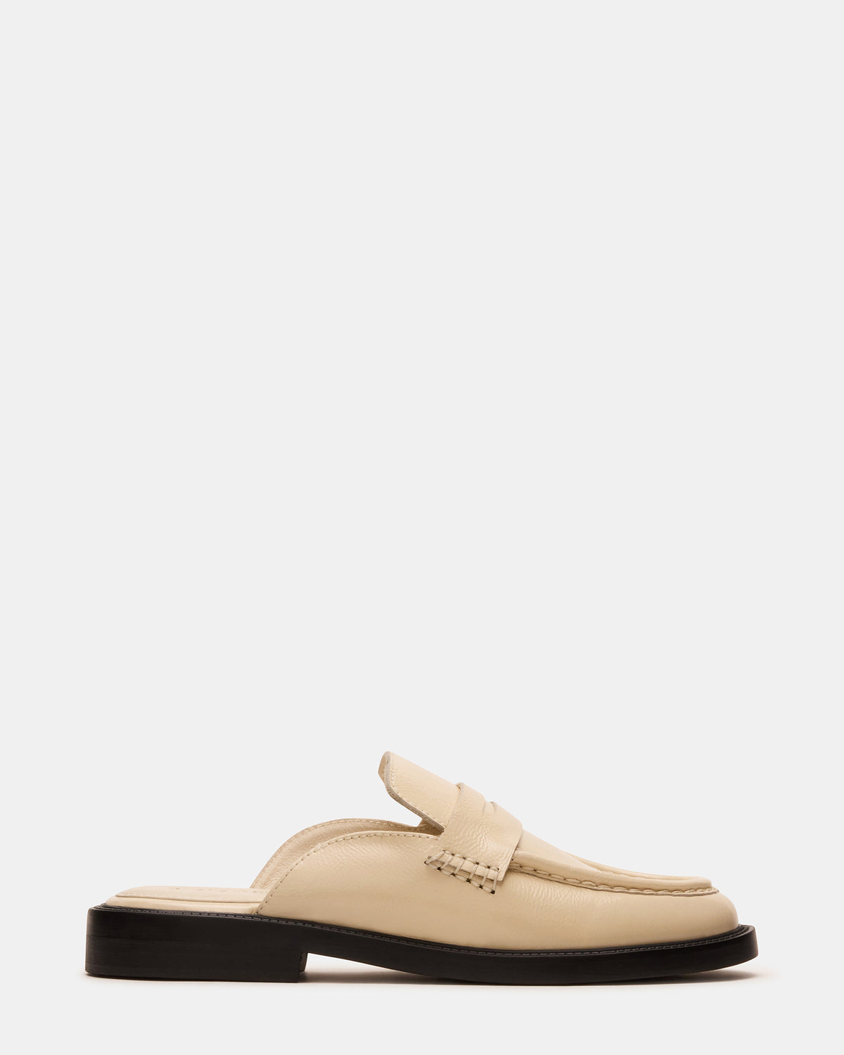 MULBERRY Bone Leather Women's Slip-On Mule Flat Steve Madden BONE LEATHER