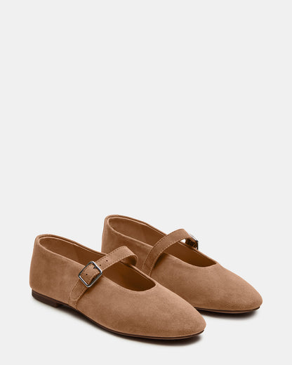 DREAMING Taupe Suede Women's Mary Jane Flats Steve Madden TAUPE SUEDE