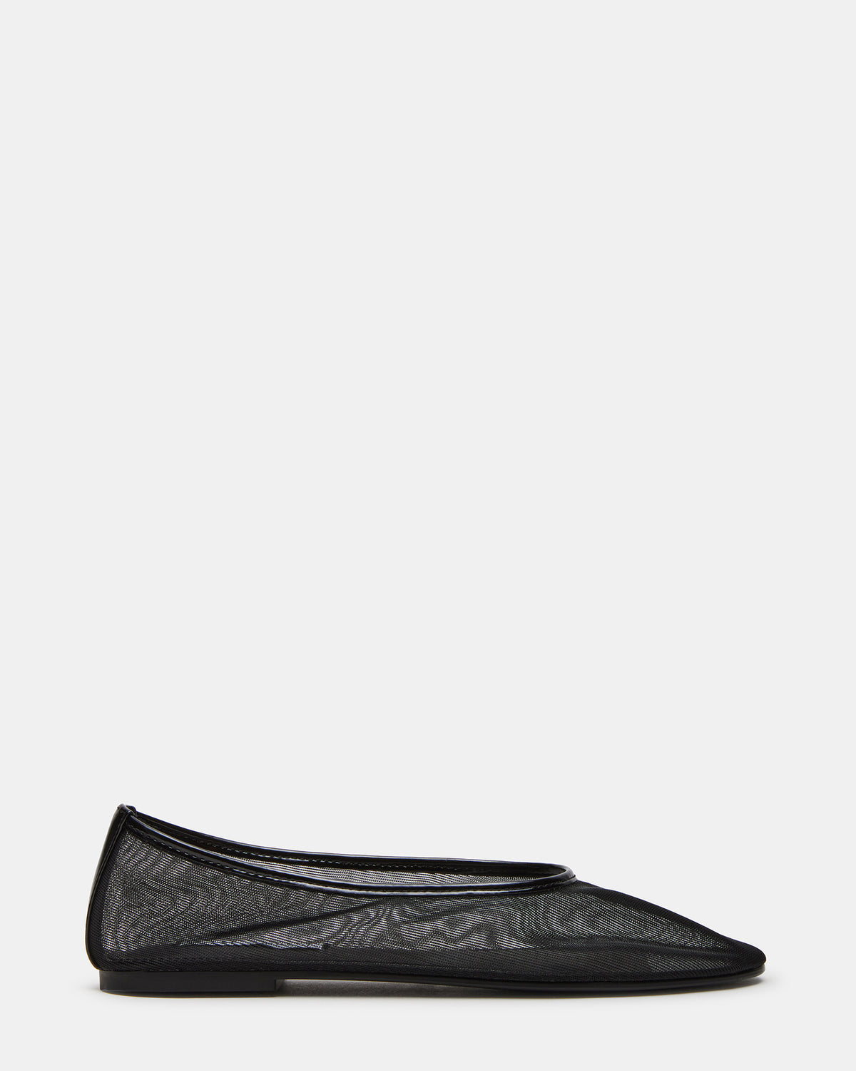 MEADOW Black Mesh Women's Ballet Flats Steve Madden BLACK