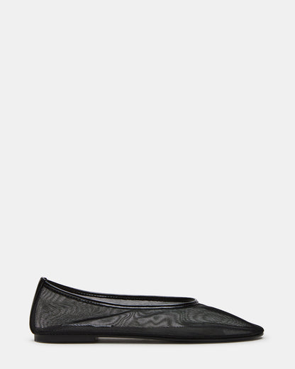 MEADOW Black Mesh Women's Ballet Flats Steve Madden BLACK