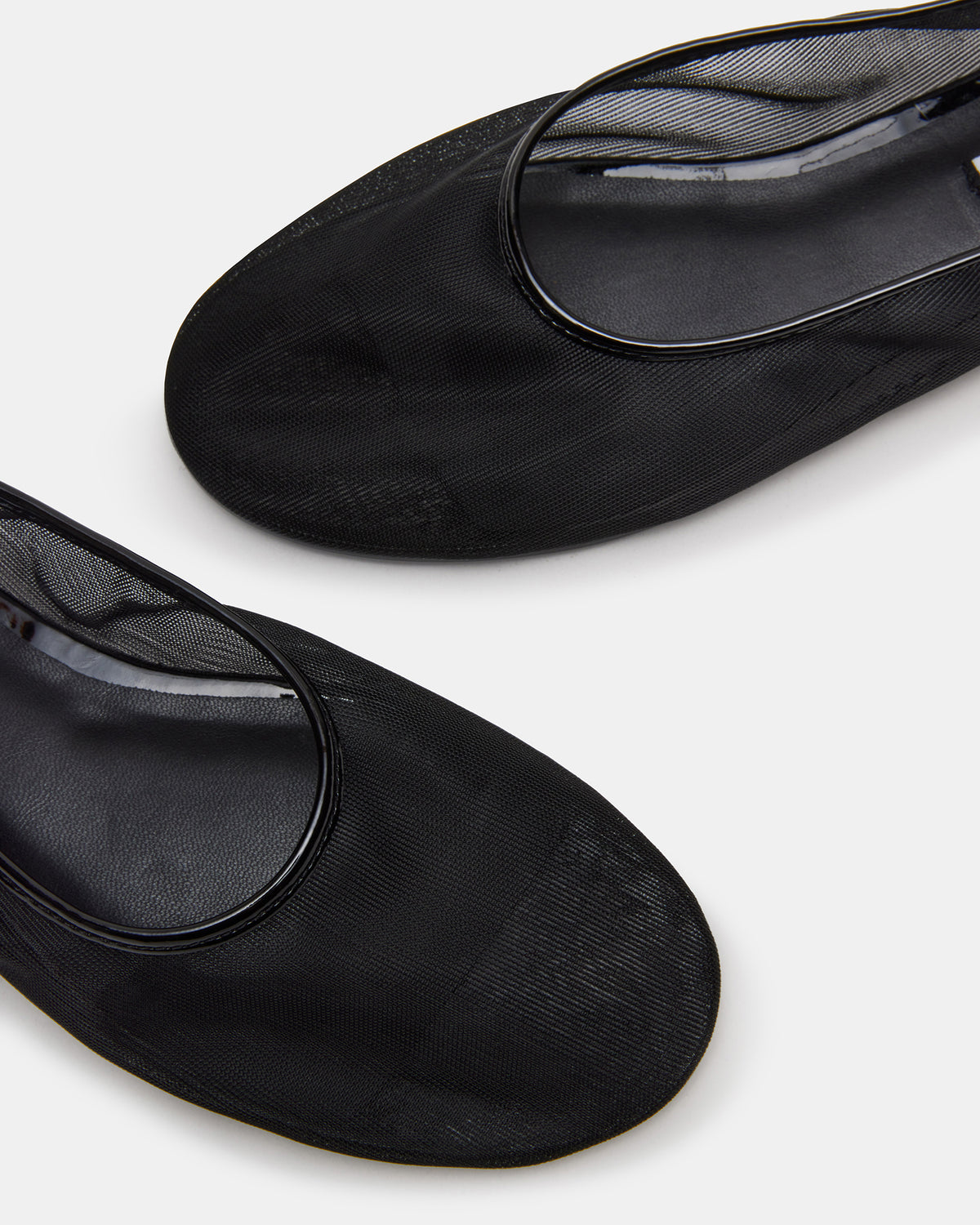 MEADOW Black Mesh Women's Ballet Flats Steve Madden BLACK